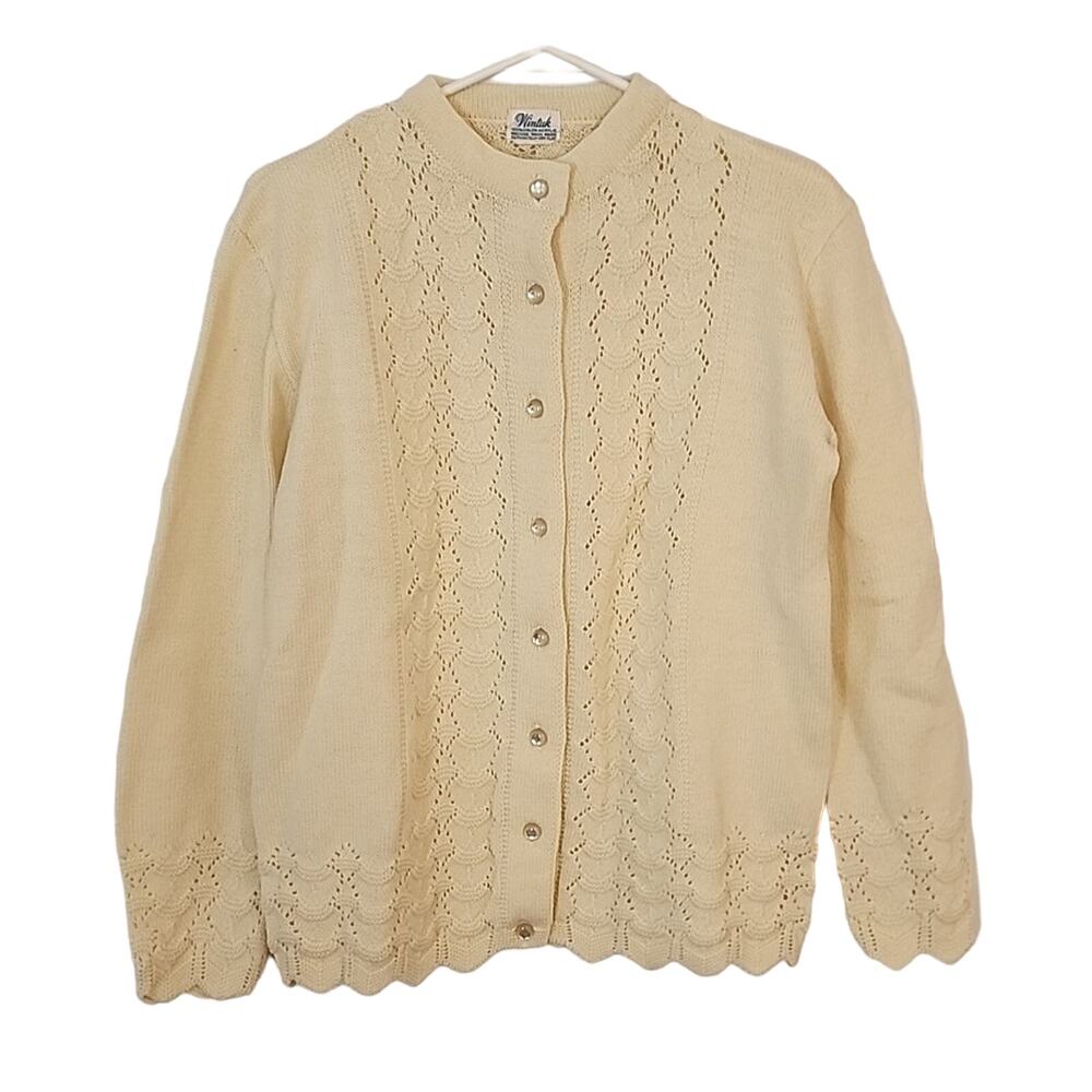 Wintuk Ivory Knit Sweater/Cardigan